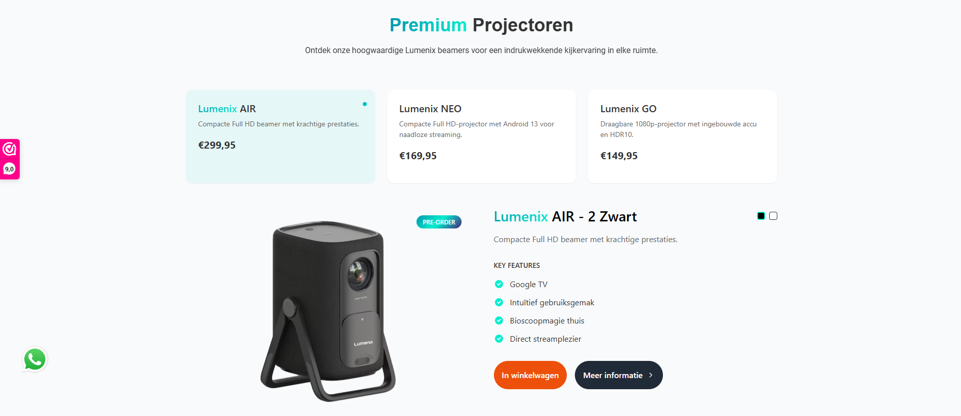 Lumenix Promo Section