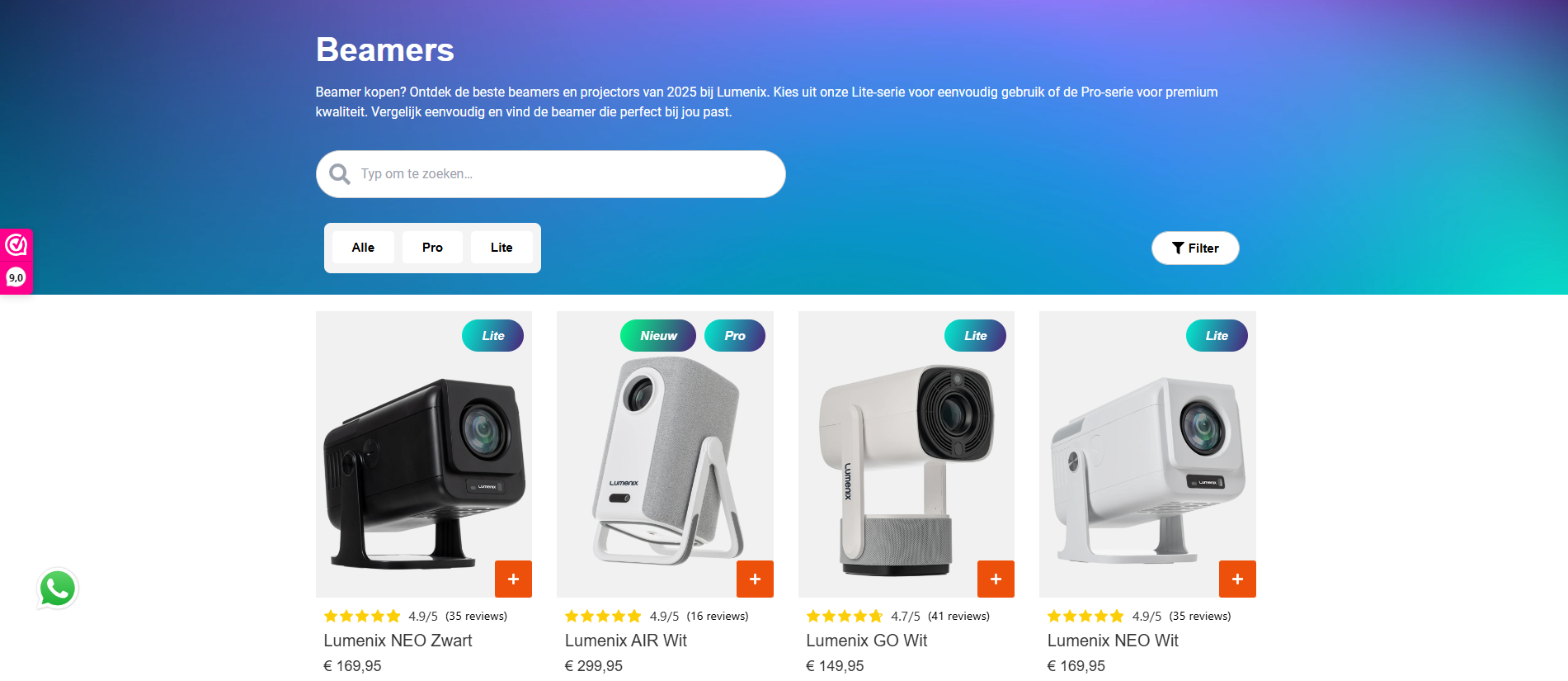 Lumenix Category Page