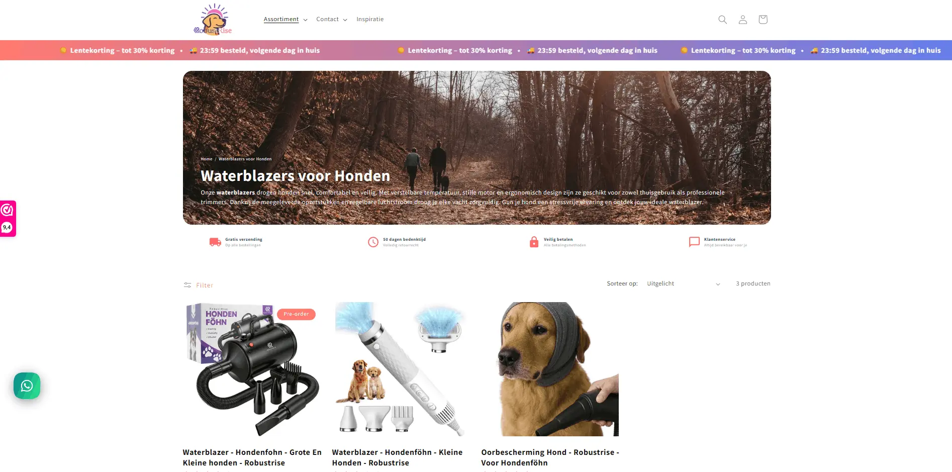 RobustRise category or collection page after the redesign with clearer product grid and hierarchy.